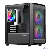 XASTRA Корпус A303M 3FRGB Black mATX/Mesh/ tempered glass / 2x140mm + 1x120mm FRGB fans/ A303M-2FC14F-1FC12F