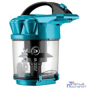 BBK BV1505 (B/EM) Пылесос, циклонный фильтр, 2000 Вт, черный/изумрудный