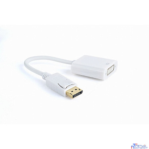 Gembird Переходник DisplayPort - DVI , 20M/19F, белый (A-DPM-DVIF-002-W )