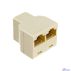 Cablexpert US-09A Разветвитель RJ45 8P8C (розетка) -> 2x8P8C (розетки)