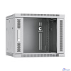 Cabeus SH-05F-9U60/60 Шкаф телекоммуникационный настенный 19" 9U 600x600x501mm (ШхГхВ) дверь стекло, цвет серый (RAL 7035)