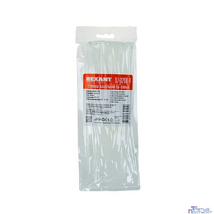 Rexant (07-0200-4) Хомут nylon 2.5 х 200 мм 100 шт белый
