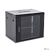 Rexant (04-1266-112) Настенный шкаф 19" 12U 600х600х635 (ШхГхВ), дверь стекло, металлическая задняя стенка, боковые съемные стенки, RAL 9005