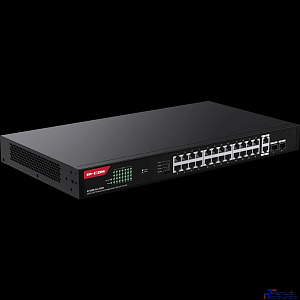 IP-COM G1128P-24-410W Неуправляемый гигабитный PoE коммутатор Ethernet 26GE+2SFP с 24 портами PoE