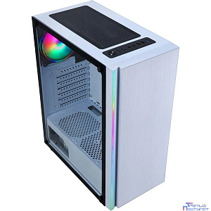 Корпус Formula CL-3302W RGB белый , Midi-Tower, без БП,ATX 2xUSB2.0 1xUSB3.0 audio bott PSU