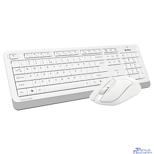 Клавиатура + мышь A4Tech Fstyler FG1012 клав:белый мышь:белый USB беспроводная Multimedia [1599042]