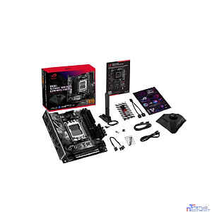 ASUS ROG STRIX X870-I GAMING WIFI (Socket AM5, ATX, 4xDDR5(192GB), HDMI, 1xPCIe5.0x16/2xPCIe 4.0x16/1xLAN (2.5GbE), WiFi7, 2xSATA 6Gb/s, 4xM.2, 2xUSB4, 2xType-C,4xUSB 3.2, 3xUSB 2.0)