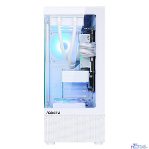 Корпус Formula Crystal Z1 PLUS белый без БП ATX 2x120mm 2xUSB2.0 1xUSB3.0 audio bott PSU