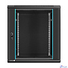 Exegate EX298609RUS Шкаф телекоммуникационный 19" настенный 12U ExeGate EC-WM-12U.450.G.BLACK (19”, 12U, 600x450x635mm (ШхГхВ), передняя дверь закаленное стекло, съемные боковые панели, пыле- и влагоз