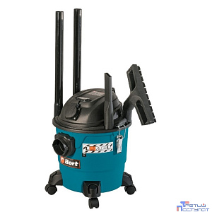 Bort Пылесос для сухой и влажной уборки  BSS-1215-P [93417432] { 1200 Вт, вместимость 15 л, 67 л/сек, 6,2 кг, набор аксессуаров 8 шт }