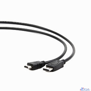 Кабель DisplayPort-HDMI Gembird/Cablexpert  3м, 20M/19M, черный, экран, пакет(CC-DP-HDMI-3M)