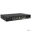 TENDA TEM2010F Коммутатор настольный 8-Ports 100/1000/2500 Mbps Base-TX + 2-Ports 100/1000/2500 Mbps Base-X SFP