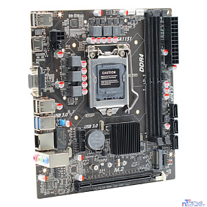 AFOX IH310C-MA6-V4 (Socket 1151, mATX, 2*DDR4(64Gb), VGA+ HDMI, 3*SATA3, 1*M.2, 1*PCIEx16, 4*USB 2.0, 2*USB 3.0, LAN 1*1G, RTL)