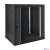Exegate EX298609RUS Шкаф телекоммуникационный 19" настенный 12U ExeGate EC-WM-12U.450.G.BLACK (19”, 12U, 600x450x635mm (ШхГхВ), передняя дверь закаленное стекло, съемные боковые панели, пыле- и влагоз