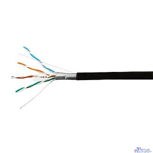 SkyNet Кабель FTP outdoor 4x2x0,46, медный, FLUKE TEST, кат.5e, однож., 100 м, box, черный [CSL-FTP-4-CU-OUT/100]