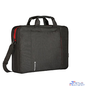 Сумка для ноутбука Defender Geek 15.6" черный, карман (26084)
