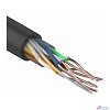 Rexant (01-0045-100) Кабель U/UTP, CAT 5e, PE 4х2х0,50мм, 24AWG, внешний, черный, 100м
