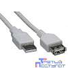 Rexant (18-1116) Кабель шт. USB-A – гн. USB-A, 2,4А, 3м, ПВХ, серый