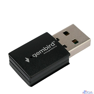 Gembird Сетевой адаптер WiFi+Bluetooth 600 Мбит, двухдиап., мини, USB, 802.11b/a/g/n/ac, RTL8821CU (WNP-UA-018)