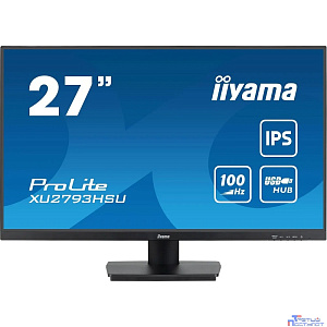 LCD IIYAMA 27'' XU2793HSU-B6 {IPS 1920х1080 100Hz 1ms 8bit(6bit+FRC) 250cd 178/178 1000:1 HDMI2.0 DisplayPort1.2 2xUSB2.0 2x2W 2x2W VESA}