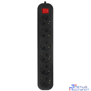5bites SP6B-330 Сетевой фильтр 6S / 3*1.5MM2 / 16A / ABS / 3M / BLACK