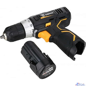 Аккумуляторная дрель-шуруповерт DEKO GCD12DU3 SET2 FU-Li-Ion + оснастка 13 шт, 12В, 1х1.5Ач, з/у [063-4146]