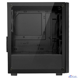 XASTRA Корпус A307M 3BK Black mATX/Mesh/ tempered glass / 3x120mm PWM FC black fans/ A307M-3FC12BK