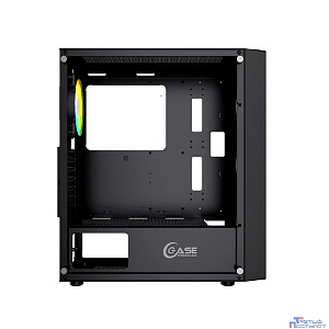 Powercase CMIEB-F4S Корпус Mistral Evo, Tempered Glass, 1x 120mm PWM ARGB fan + ARGB Strip + 3x 120mm PWM non LED fan, чёрный, ATX  (CMIEB-F4S)