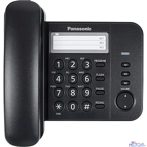 Panasonic KX-TS2352RUB (черный) {индикатор вызова,порт для доп. телеф. оборуд.,4 уровня громкости звонка}