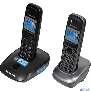 Panasonic KX-TG2512RU2 {Доп трубка в комплекте, АОН, Caller ID, спикерфон, полифония}