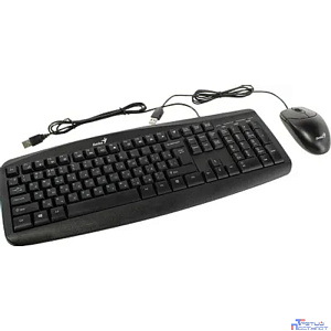 Клавиатура + мышь Genius Smart KM-200 {комплект, черный, USB} [31330003402/31330003416]