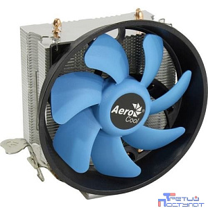 Cooler Aerocool Verkho 3 Plus Soc-FM2+/AM2+/AM3+/AM4/1150/1151/1155/4-pin PWM 26.7dB Al+Cu 125W 528gr Ret (Verkho 3 Plus)
