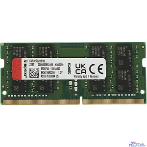 Kingston DDR4 SODIMM 16GB KVR32S22D8/16 PC4-25600, 3200MHz, CL22
