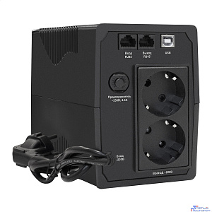 Exegate EP285580RUS ИБП ExeGate SpecialPro Smart LLB-600.LCD.AVR.EURO.RJ.USB <600VA/360W, LCD, AVR, 2 евророзетки, RJ45/11, USB, Black>